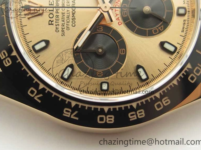 Leather 1:1 Gold Noob Rose Daytona RG Dial Edition SA4130 Best Strap On 116515 0416